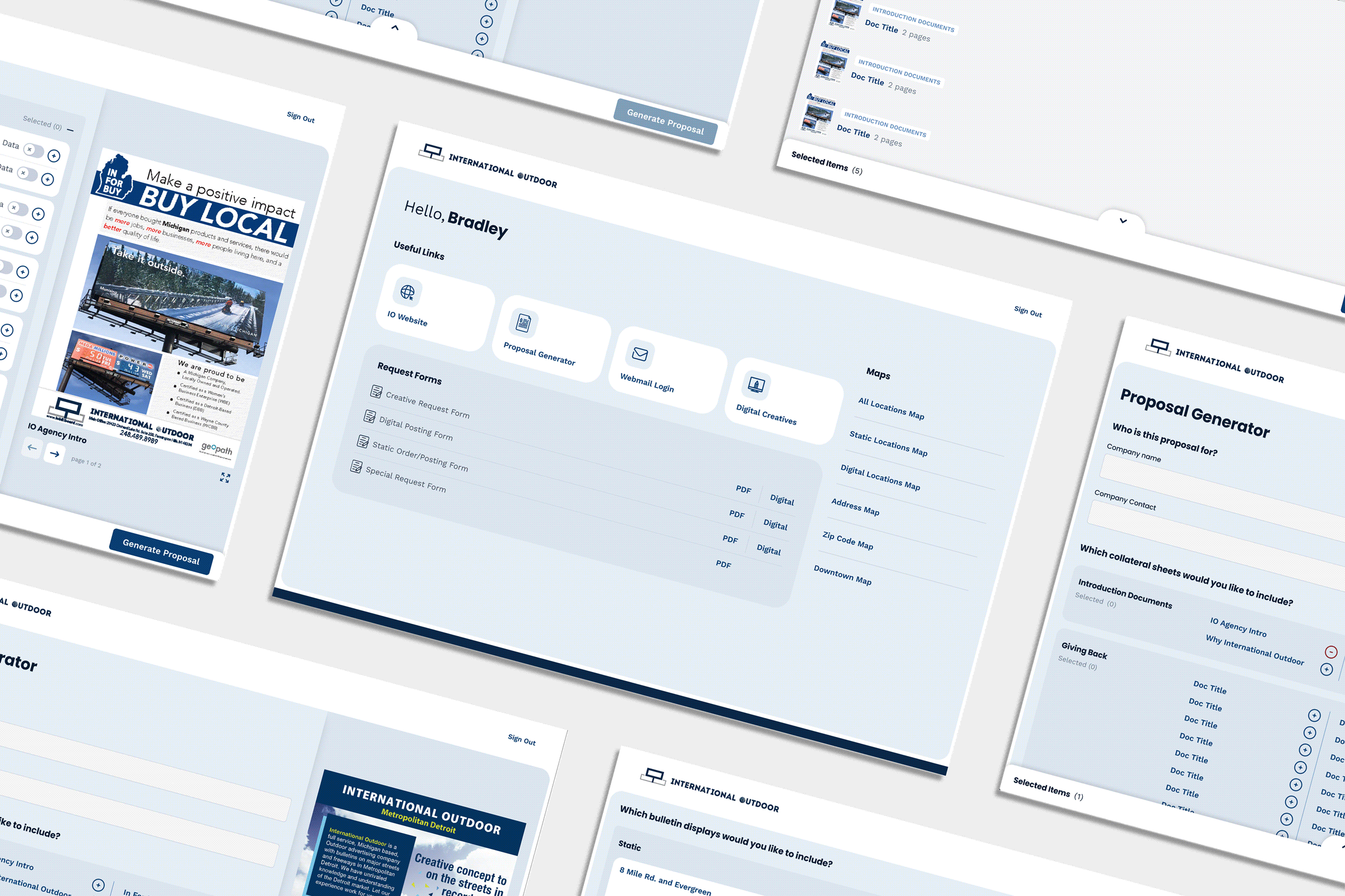 IO Billboard Proposal Generator Mockup
