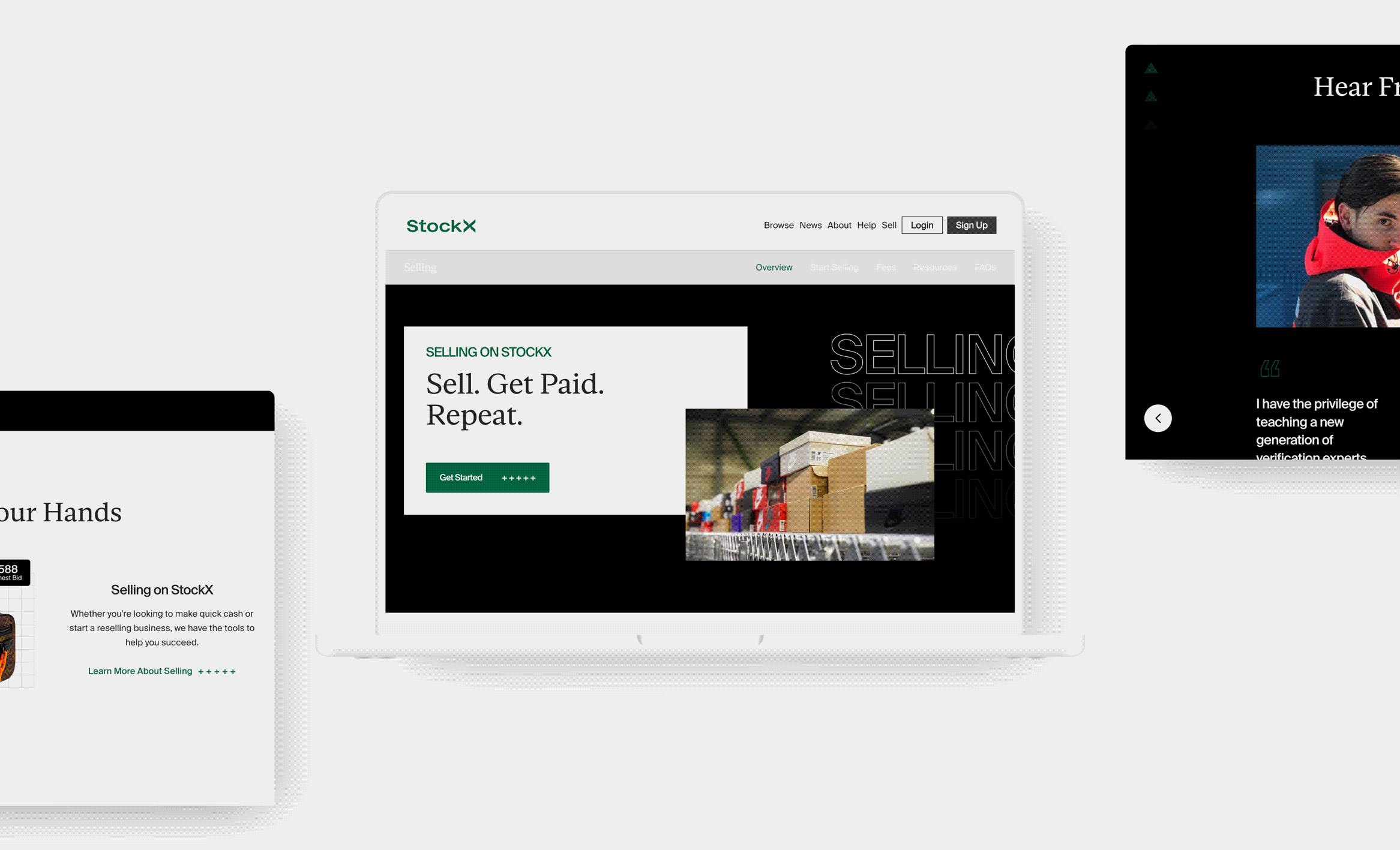 StockX Website Mockup